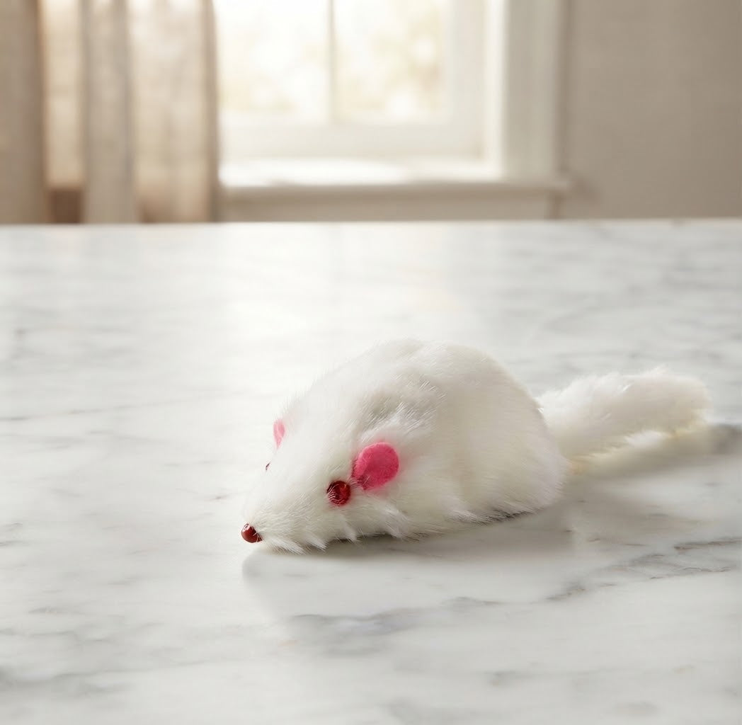 HappyTails™ - Fluffy Plush Mouse Cat Toy