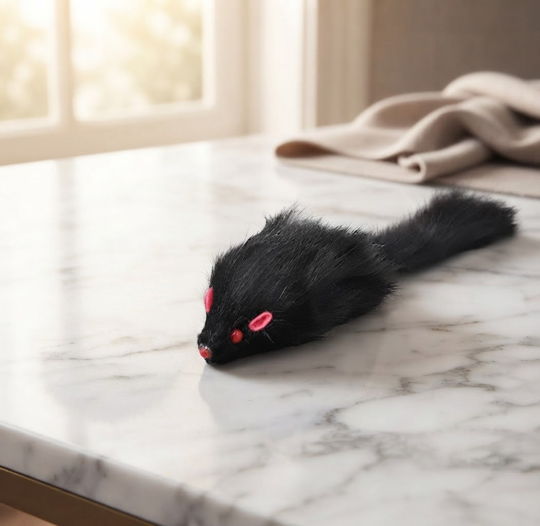 HappyTails™ - Fluffy Plush Mouse Cat Toy