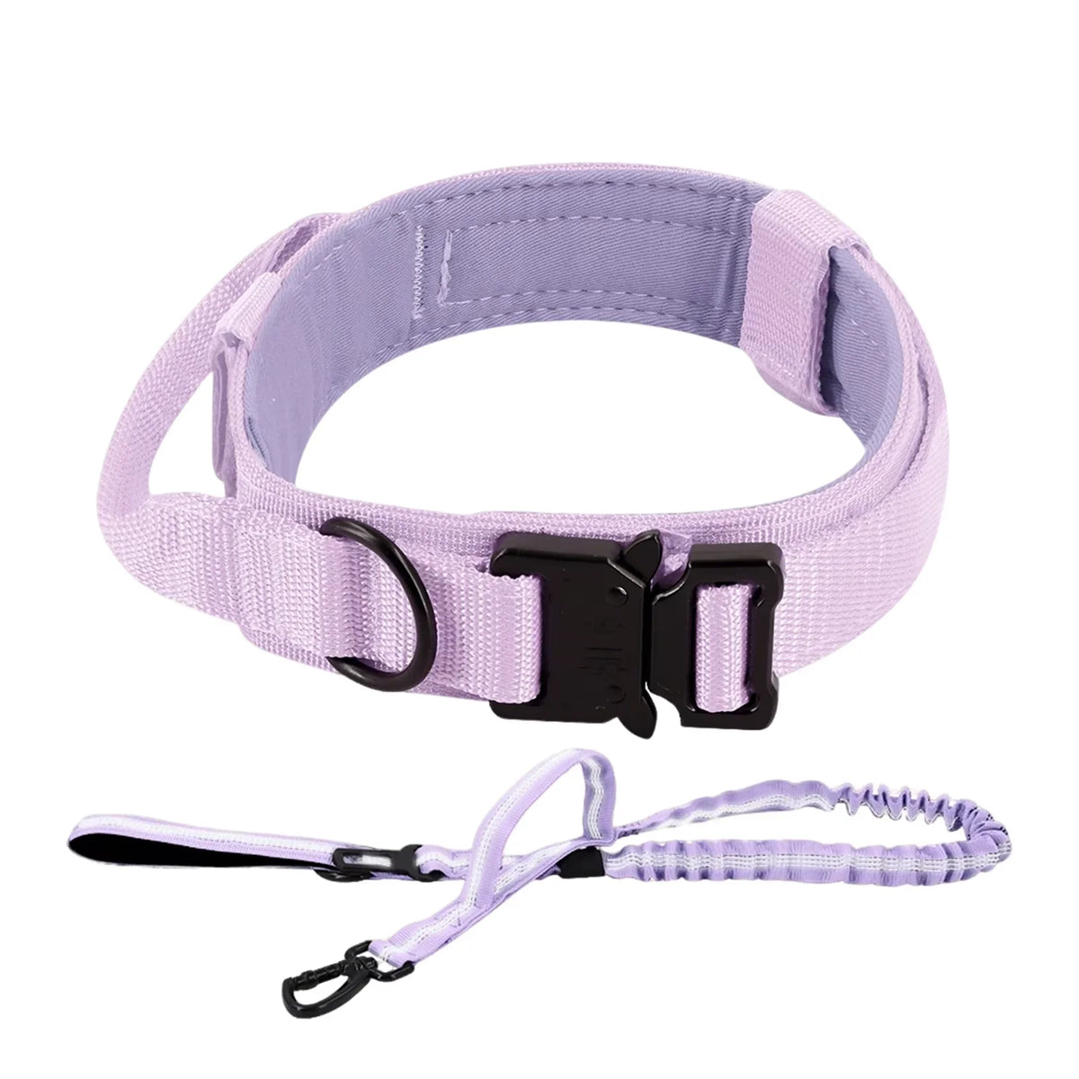 HappyTails™ - Heavy-Duty Tactical Dog Training Collar & Bungee Leash Set