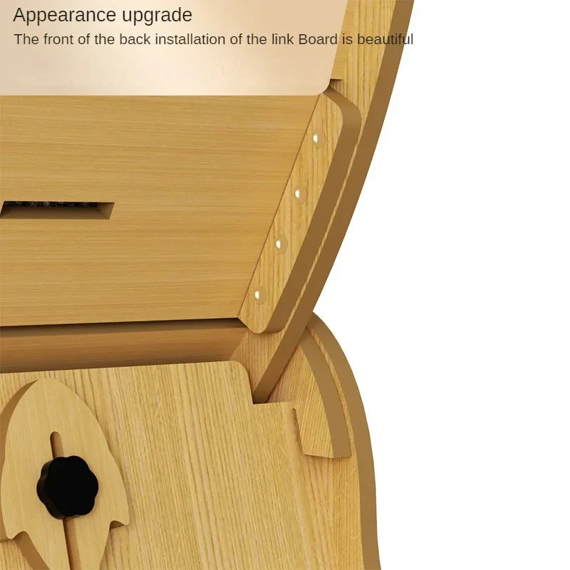 HappyTails™ - Wooden Silent Cat Exercise Wheel & Climbing Fitness Ring