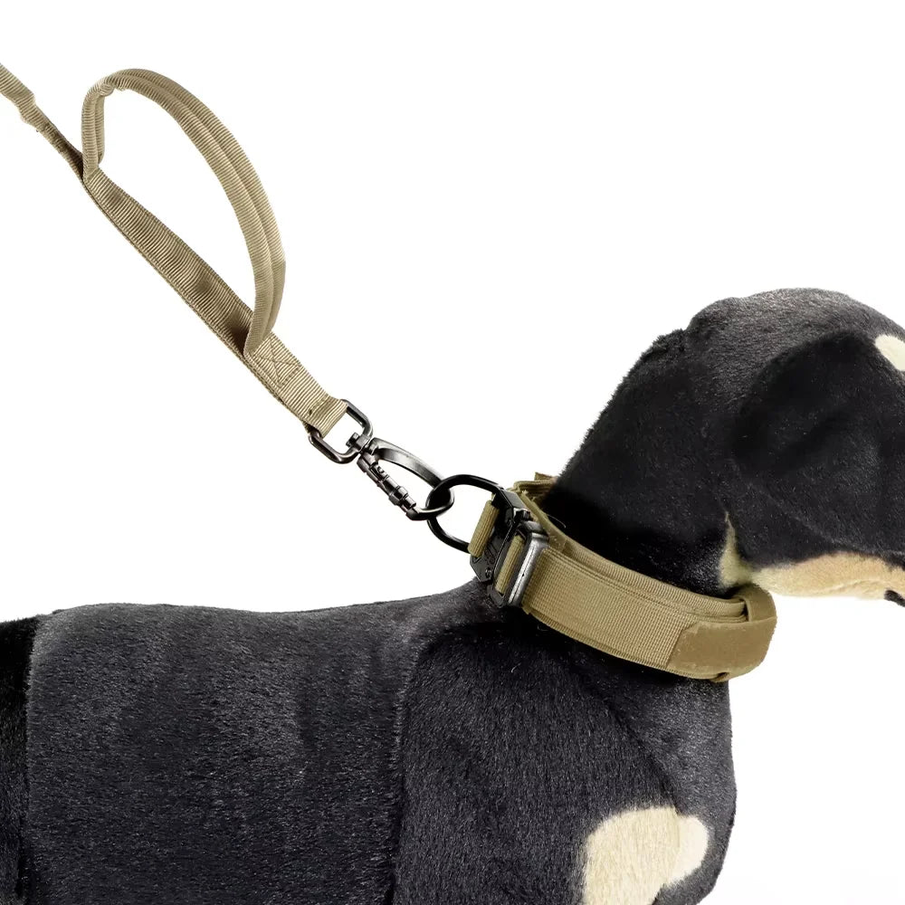 HappyTails™ - Heavy-Duty Tactical Dog Training Collar & Bungee Leash Set