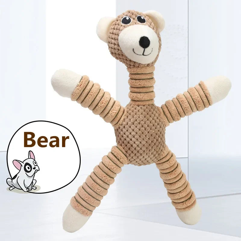 HappyTails™ - Indestructible Squeaky Plush Dog Toy