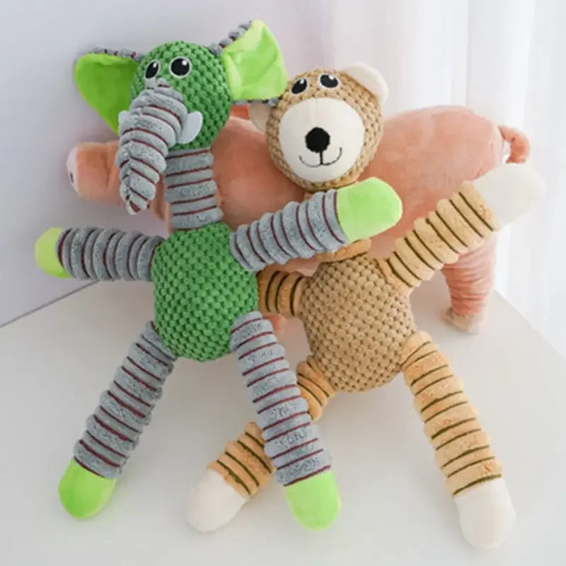 HappyTails™ - Indestructible Squeaky Plush Dog Toy