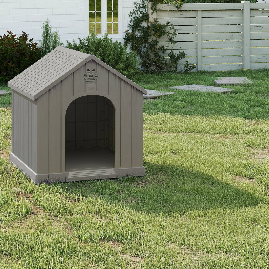HappyTails™ -Resistant Plastic Dog House & Waterproof Kennel