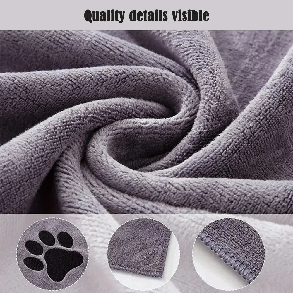 HappyTails™ - Super Soft Microfiber Pet Bath Towel