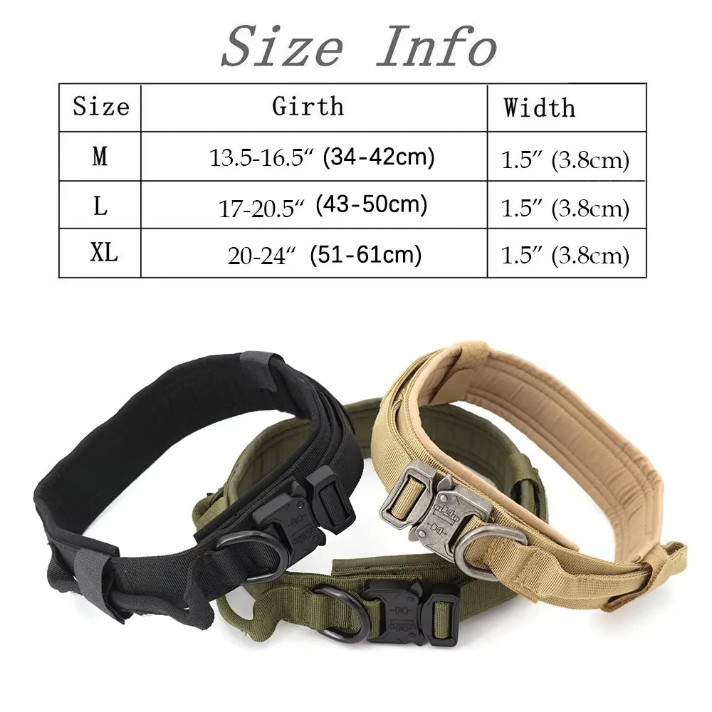 HappyTails™ - Heavy-Duty Tactical Dog Training Collar & Bungee Leash Set