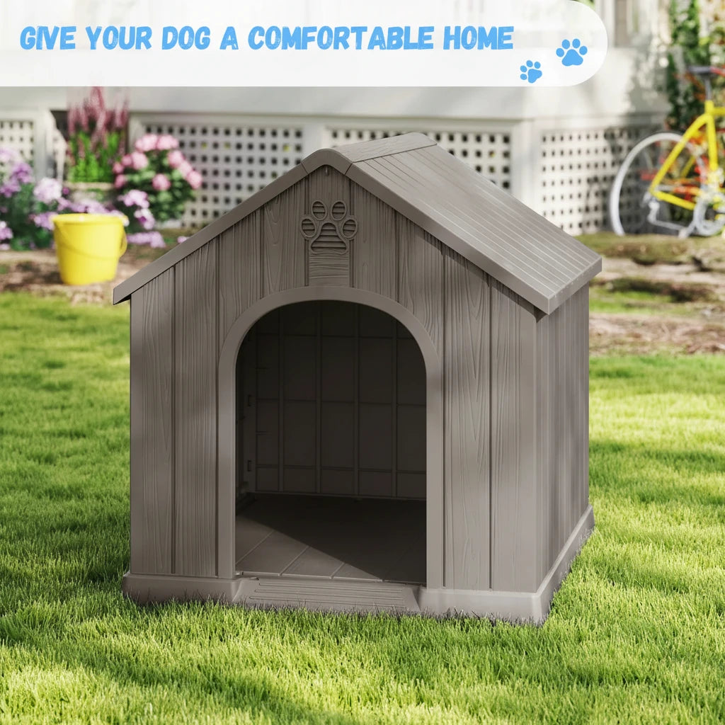 HappyTails™ -Resistant Plastic Dog House & Waterproof Kennel