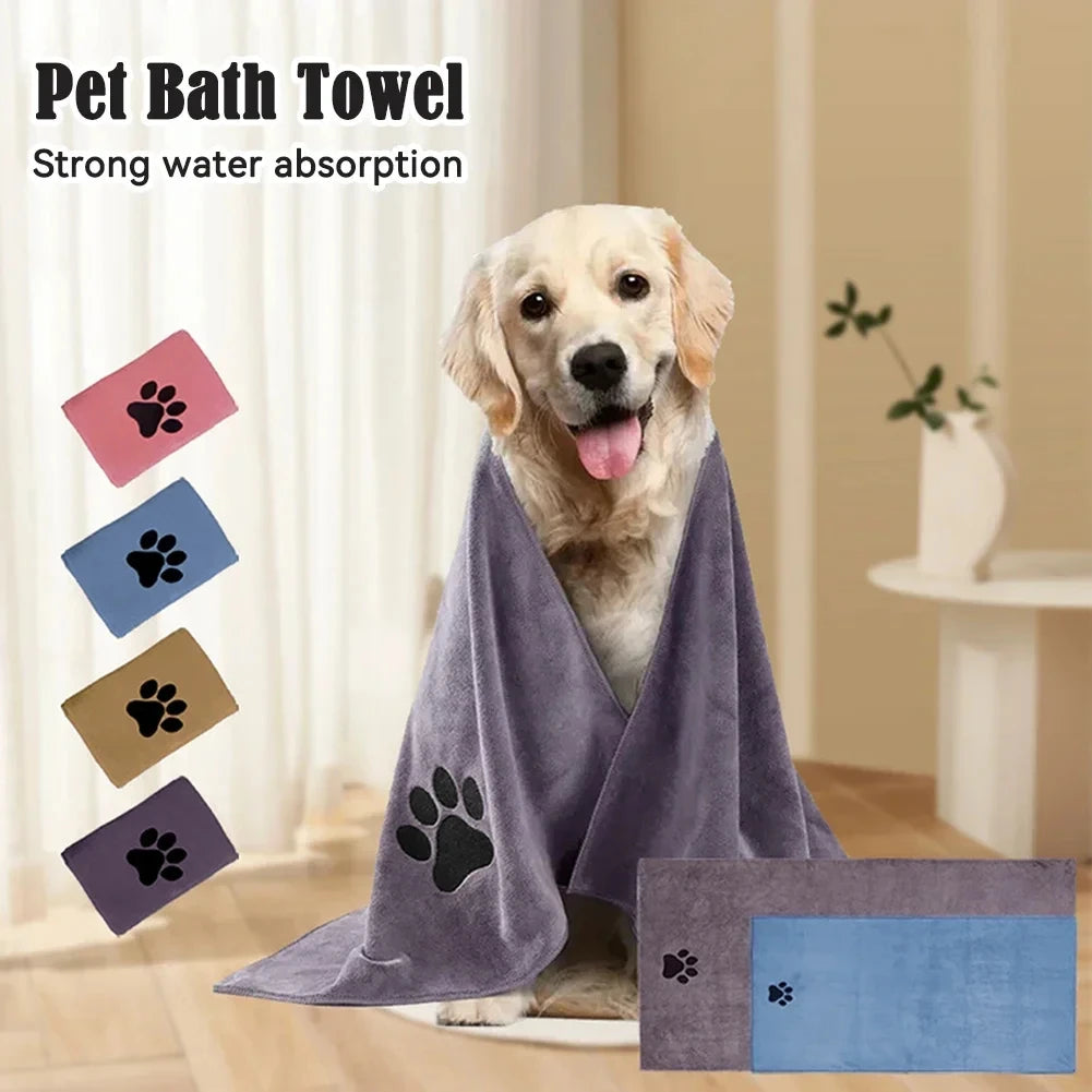 HappyTails™ - Super Soft Microfiber Pet Bath Towel