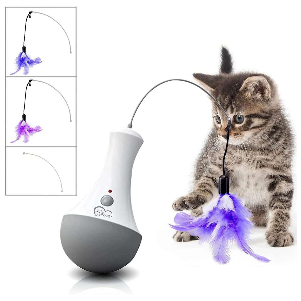 HappyTails™ - Interactive 360° Rotating Cat Toy