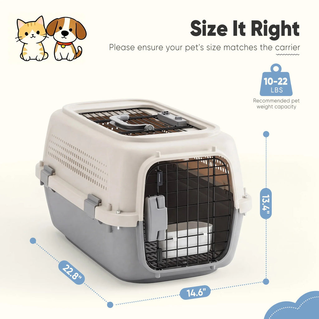 HappyTails™ - Essential 23-Inch Travel Pet Carrier
