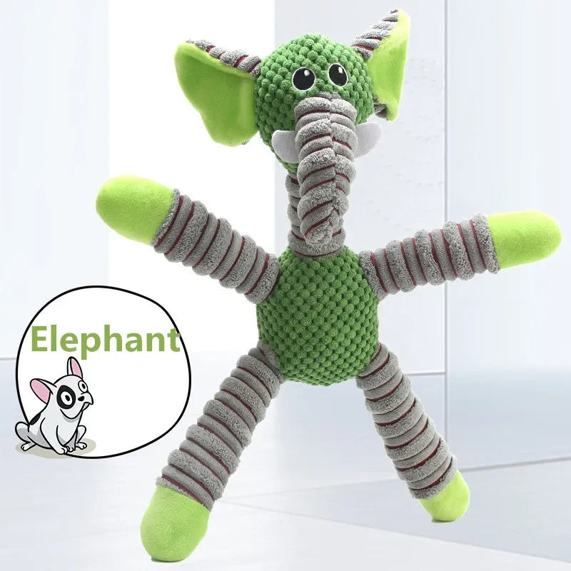 HappyTails™ - Indestructible Squeaky Plush Dog Toy