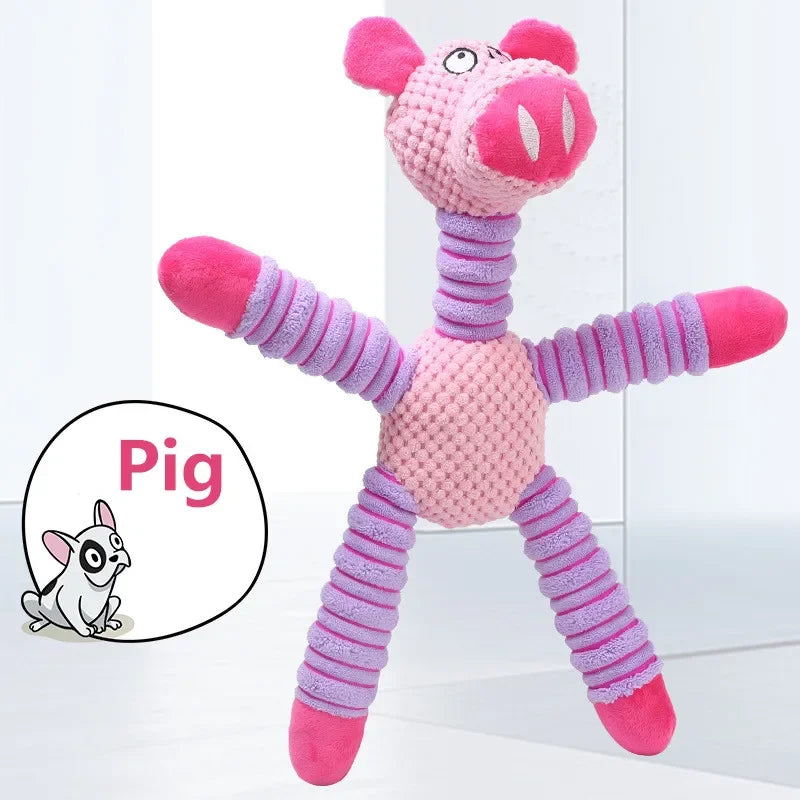 HappyTails™ - Indestructible Squeaky Plush Dog Toy