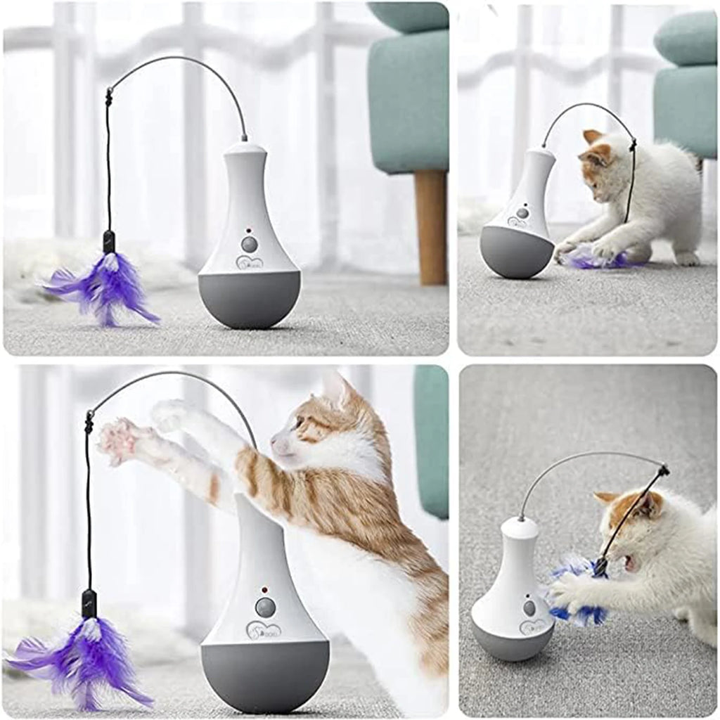 HappyTails™ - Interactive 360° Rotating Cat Toy