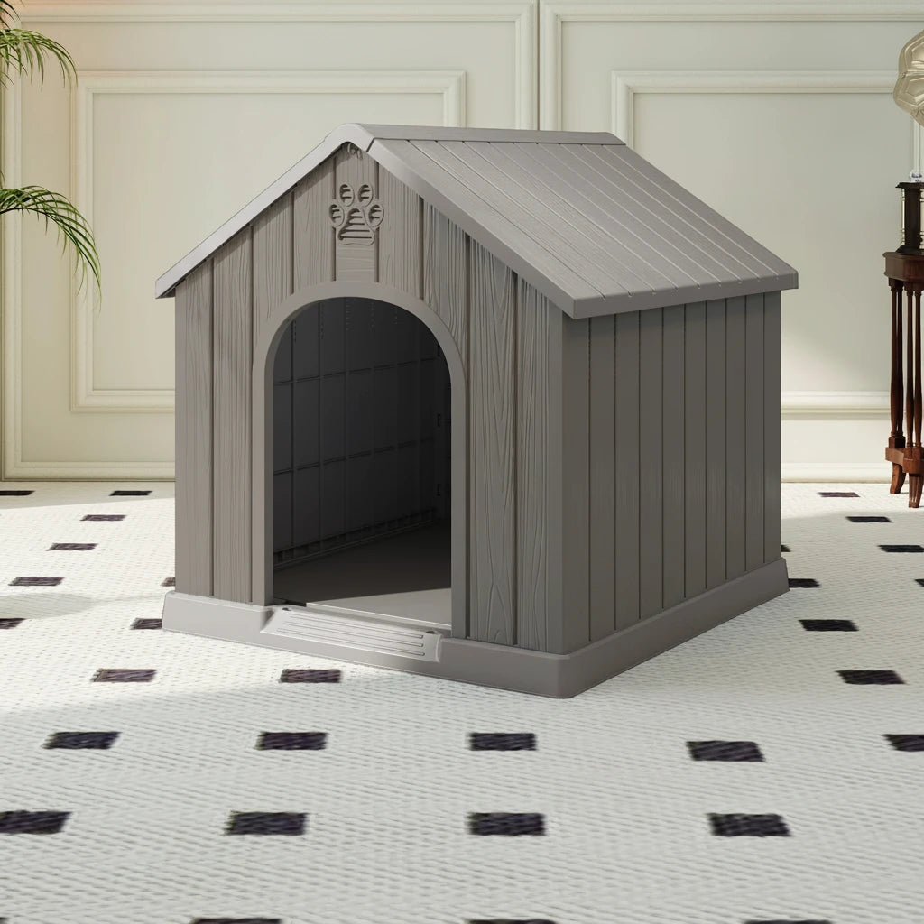 HappyTails™ -Resistant Plastic Dog House & Waterproof Kennel