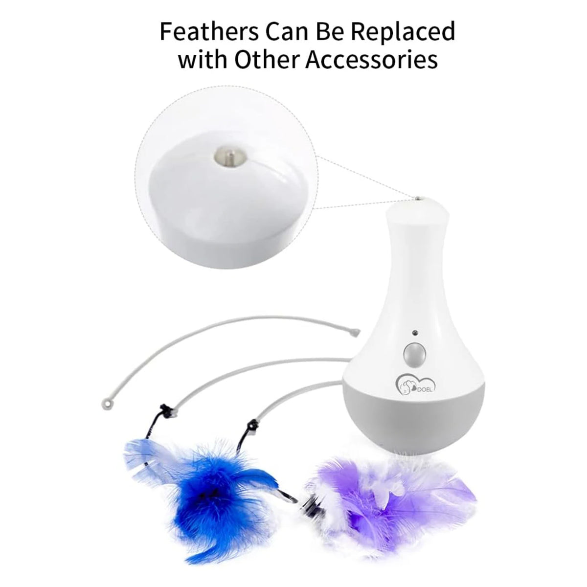 HappyTails™ - Interactive 360° Rotating Cat Toy